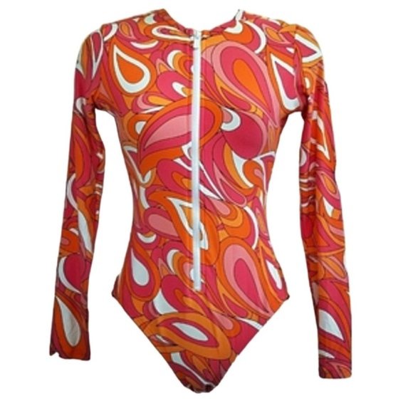 Michael Kors Other - NWT MICHAEL KORS Long Sleeve Rashguard Paddle Swimsuit One Piece 8
